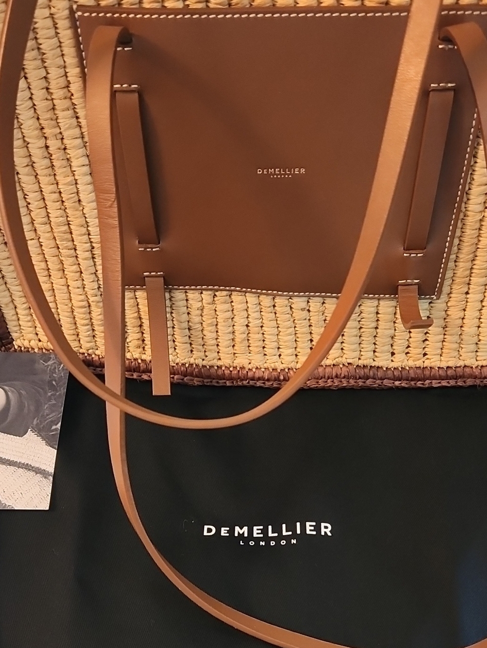 DeMellier Capri Raffia Bag - Picture 4 of 11
